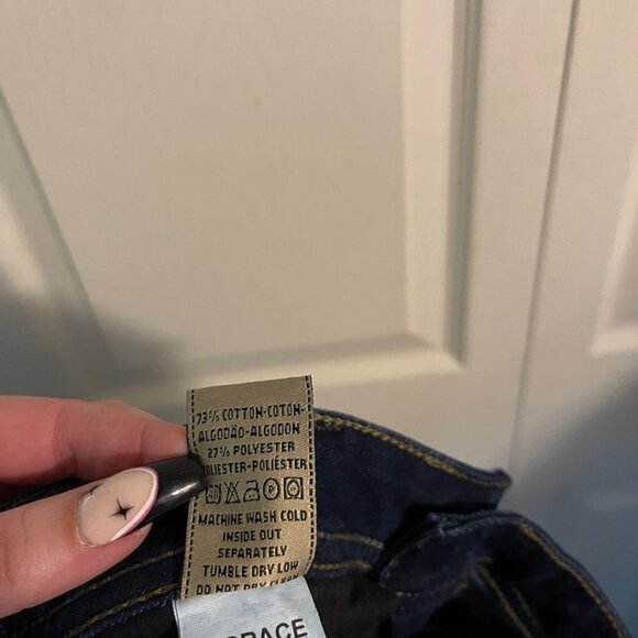 DL1961 Women NWT Dark Grace High-Rise Straight 4Way Stretch 360 Comfort Jeans 28 - Picture 11 of 12